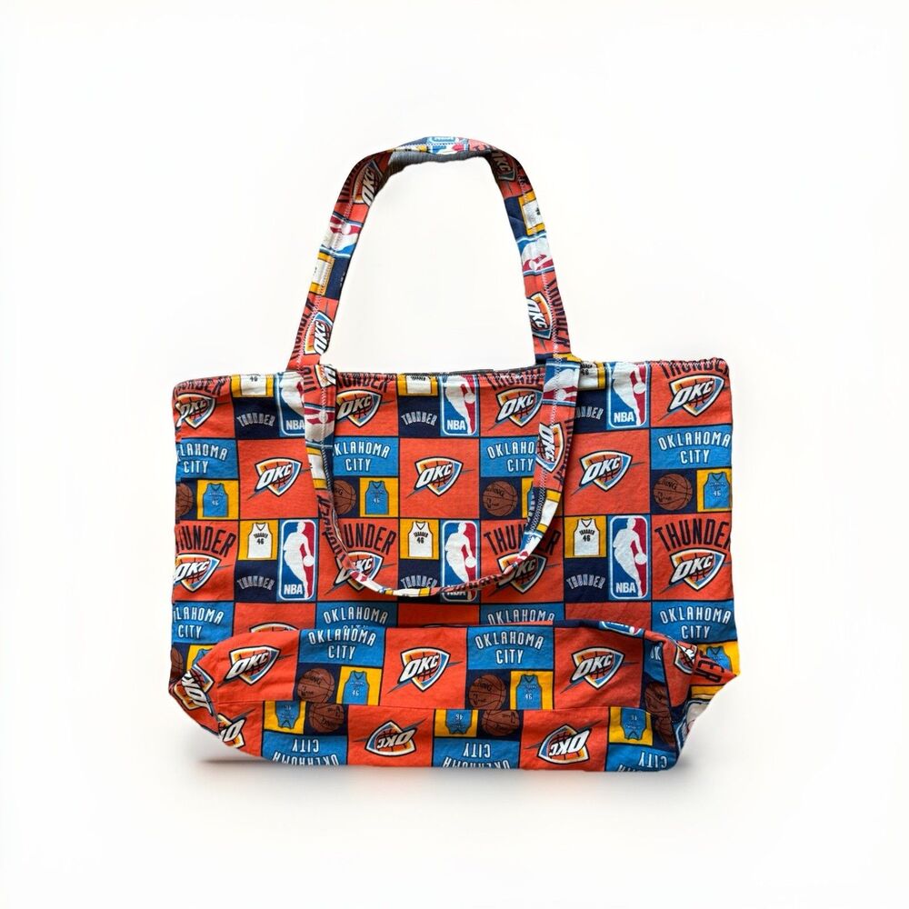 Custom Made Oklahoma City Thunder Printed Tote Bag